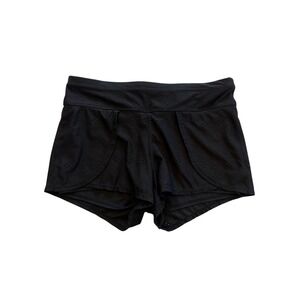 Athleta Black Mesh Perforated Athletic Workout Quick Dry Running Shorts Size S